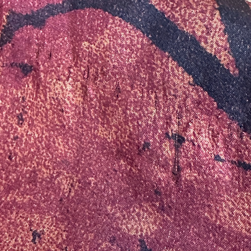 Vintage Vivante by VSA Multicolor Silk Scarf - Abstract Tree Branch Pattern - Picture 4 of 6